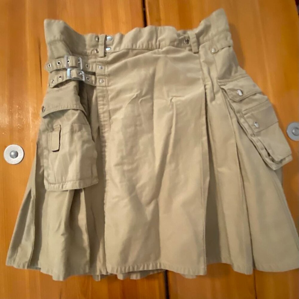 Khaki Utility Kilt Men's 40